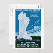  WPA-Briefkaart "Yellowstone National Park" Briefkaart (Voorkant / Achterkant)