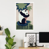 WPA Brookfield Zoo Panda Poster (Thuiskantoor)