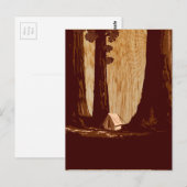 WPA-campagne in het nationale park Sequoia Briefkaart (Voorkant / Achterkant)