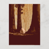 WPA-campagne in het nationale park Sequoia Briefkaart (Voorkant)