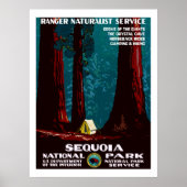  WPA-campagne in het nationale park Sequoia Poste Poster (Voorkant)