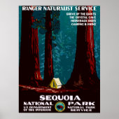  WPA-campagne in het nationale park Sequoia Poster (Voorkant)