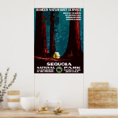 WPA-campagne in het nationale park Sequoia Poster (Keuken)