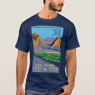  WPA-Chisos-gebergte van Big Bend National Park T-shirt