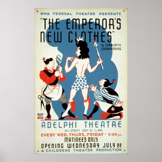 WPA de Nieuwe Kleuren Adelphi van de keizer Poster (Voorkant)