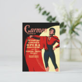 WPA Federal Music Project Opera Carmen Briefkaart (Staand voorkant)
