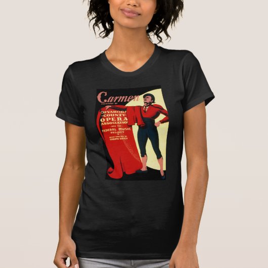 WPA Federal Music Project Opera Carmen T-shirt (Voorkant)