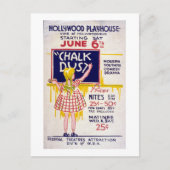 WPA Federal Theater Project Hollywood Play Briefkaart (Voorkant)