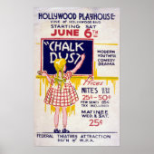  WPA Federal Theater Project Hollywood Play Poster (Voorkant)