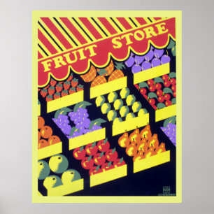 WPA-fruitwinkel Poster