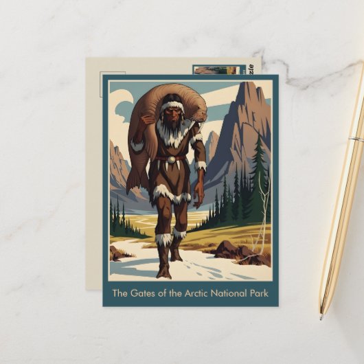 WPA Gates of the Arctic Briefkaart (Voorkant / Achterkant in situ)