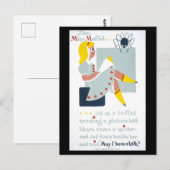 WPA Library Poster met Little Miss Muffet Briefkaart (Voorkant / Achterkant)