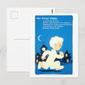  WPA Library Poster met Wee Willie Winkie Briefkaart (Voorkant / Achterkant)