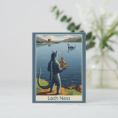 WPA Loch Ness Monster Grappig Briefkaart (Staand voorkant)