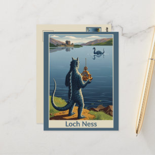 WPA Loch Ness Monster Grappig Briefkaart