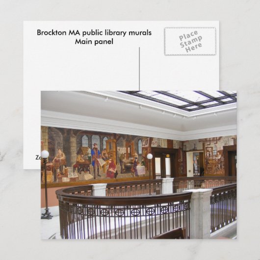 WPA Murals 10 ~ briefkaart (Voorkant / Achterkant)