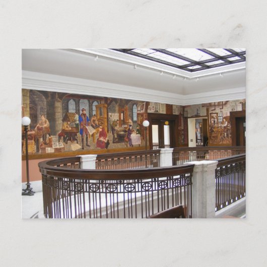 WPA Murals 10 ~ briefkaart (Voorkant)