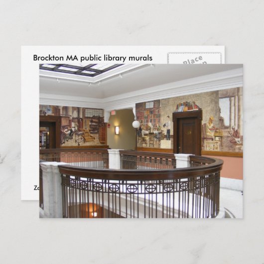 WPA Murals 11 ~ briefkaart (Voorkant / Achterkant)