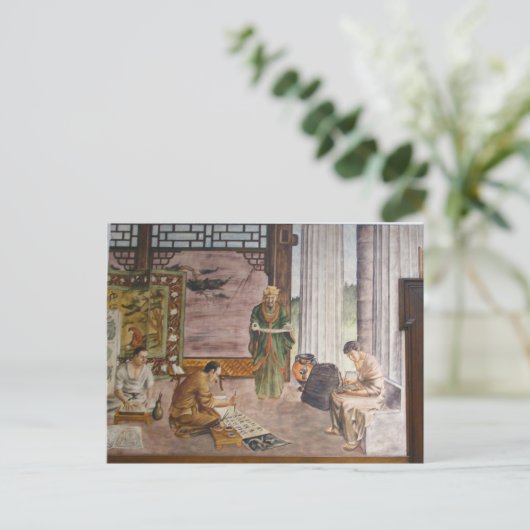 WPA Murals 3 ~ briefkaart (Staand voorkant)