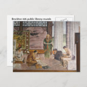 WPA Murals 3 ~ briefkaart (Voorkant / Achterkant)