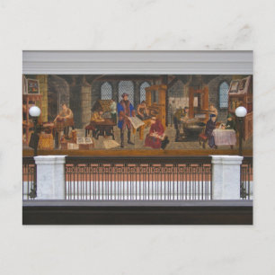 WPA Murals 5 ~ briefkaart