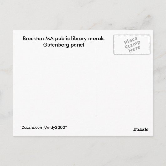 WPA Murals 6 ~ briefkaart (Achterkant)