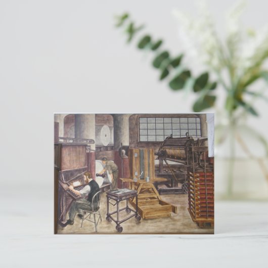 WPA Murals 7 ~ briefkaart (Staand voorkant)