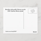 WPA Murals 8 ~ briefkaart (Achterkant)