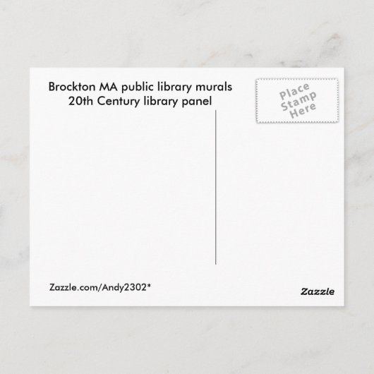 WPA Murals 8 ~ briefkaart (Achterkant)