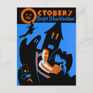 WPA, Oktober is een geweldige tijd om te lezen Briefkaart