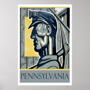 WPA Pennsylvania Miner Poster