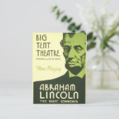 WPA-Poster Abraham Lincoln Illinois 1936 Briefkaart (Staand voorkant)