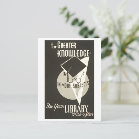 WPA-Poster "Gebruik uw mediawisselaar vaker" Briefkaart (Staand voorkant)