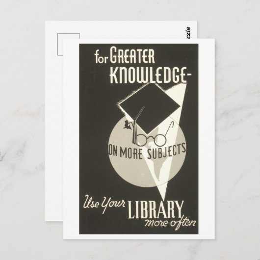  WPA-Poster "Gebruik uw mediawisselaar vaker" Briefkaart (Voorkant / Achterkant)