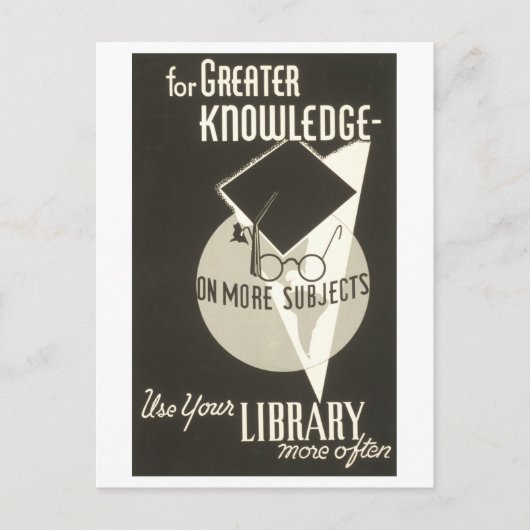 WPA-Poster "Gebruik uw mediawisselaar vaker" Briefkaart (Voorkant)