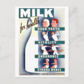  WPA-Poster Melk voor Gezondheid Briefkaart (Voorkant)
