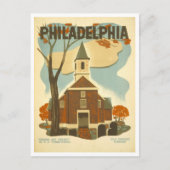  WPA-Poster Philadelphia Old Swedes Church Briefkaart (Voorkant)