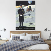 WPA poster style funny canvas print (Insitu (Slaapkamer))