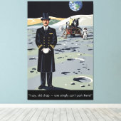 WPA poster style funny canvas print (Insitu (Houten vloer))