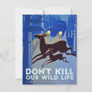 WPA Poster ter bescherming van het wild