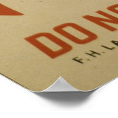 WPA-Poster voor afvalwaterkeuken dont Poster (Hoek)