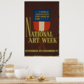 WPA-Poster voor de nationale Art Week Poster (Keuken)