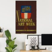 WPA-Poster voor de nationale Art Week Poster (Thuiskantoor)