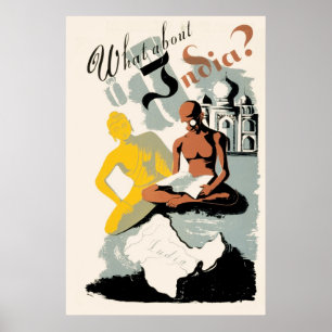 WPA-Poster voor India Poster