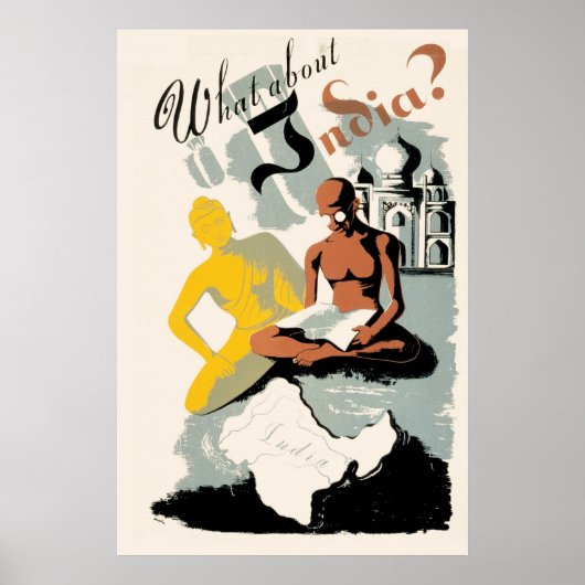 WPA-Poster voor India Poster (Voorkant)