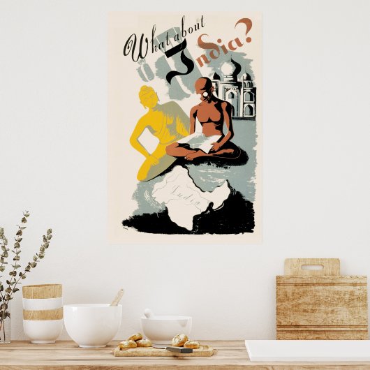 WPA-Poster voor India Poster (Keuken)
