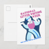  WPA-Poster voor Letter-Writing Week Briefkaart (Voorkant / Achterkant)