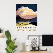 WPA-Poster voor reizen Poster (Thuiskantoor)