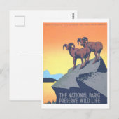 WPA-Poster: Wild Life Briefkaart (Voorkant / Achterkant)