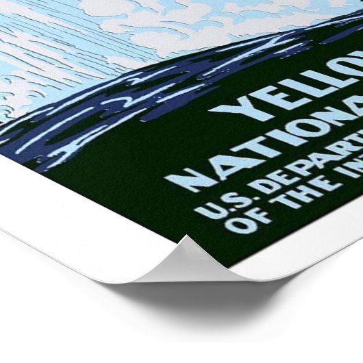  WPA-Poster "Yellowstone Park" Poster (Hoek)